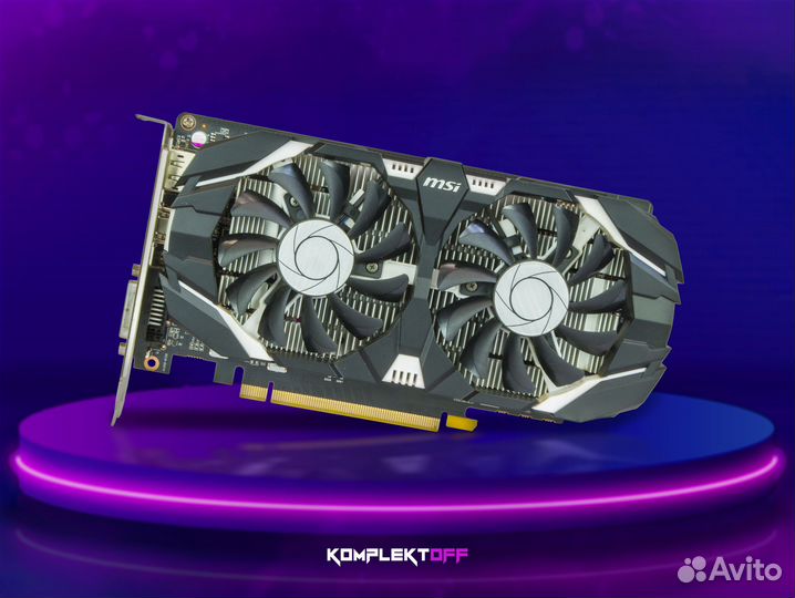 Видеокарта MSI GeForce GTX 1050 Ti OC