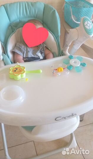 Стульчик для кормления 2в1 capella