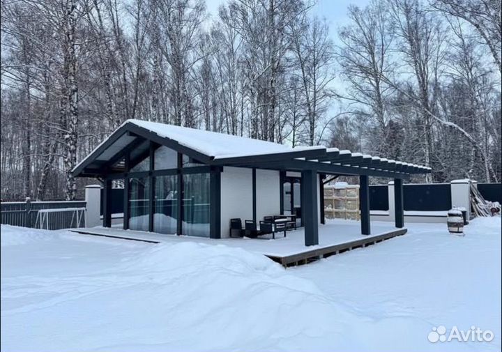 Панорамные окна в коттедж