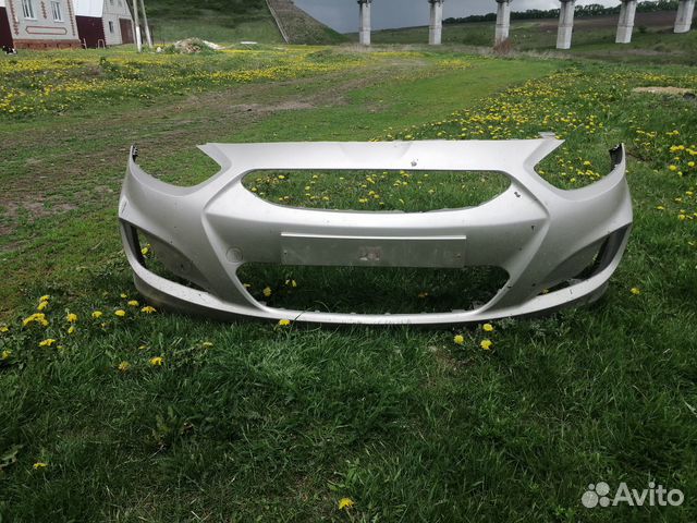 Передний бампер на hyundai solaris 1 бу