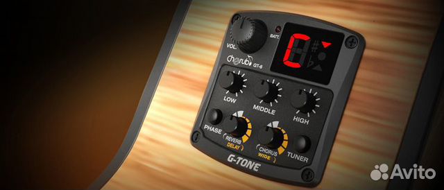 GT-6 Гитарный звукосниматель 3х эквалайзер + Тюнер