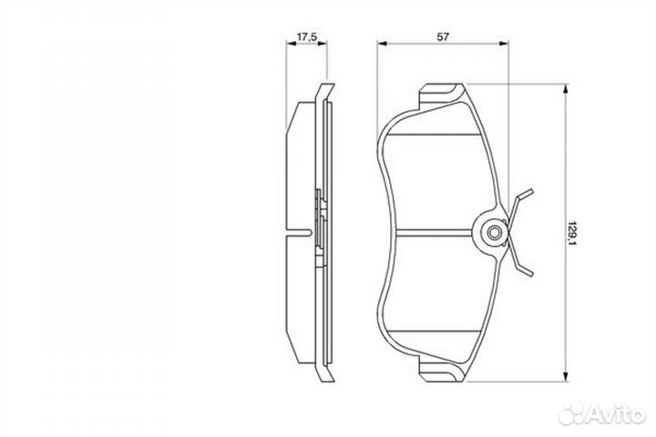 Колодки тормозные дисковые nissan almera 00/primera 9303 передние