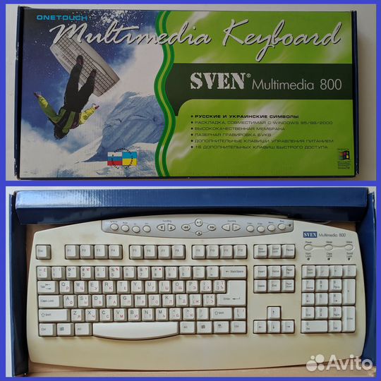 Ретро клавиатура sven Multimedia 800 USB