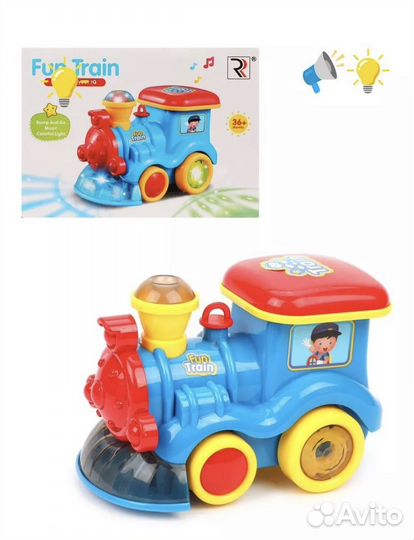 Игрушка паровоз музыкальный интеракционный