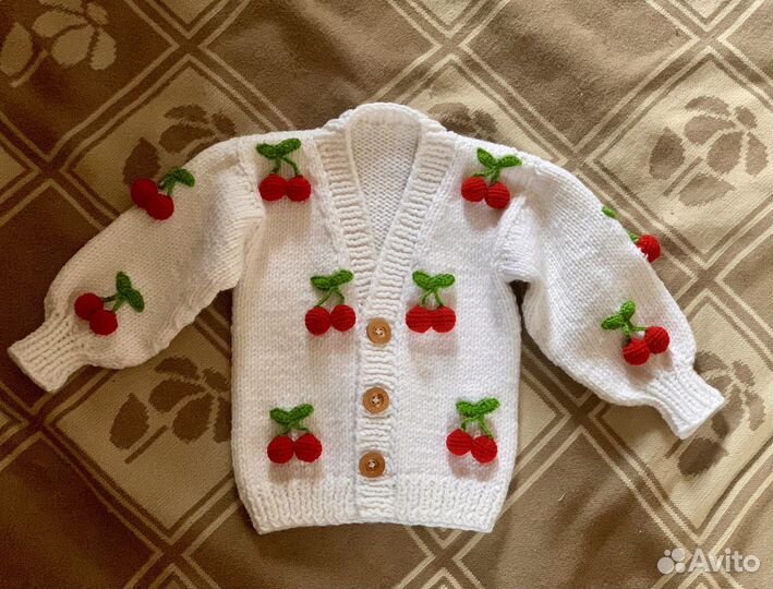 Детский вязаный кардиган