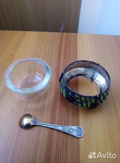 Солонка, стопки СССР, мельхиор