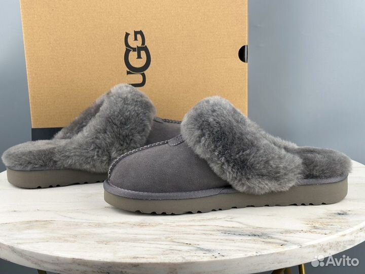 Тапочки UGG Slippers Scuffette Gray unisex угги