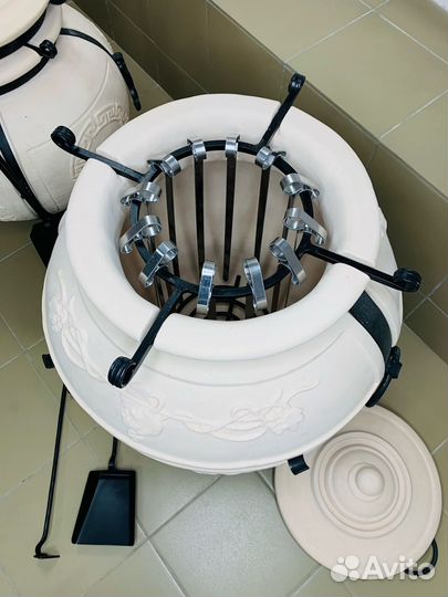 Тандыр Легенды премиум глазурь с откидной крышкой