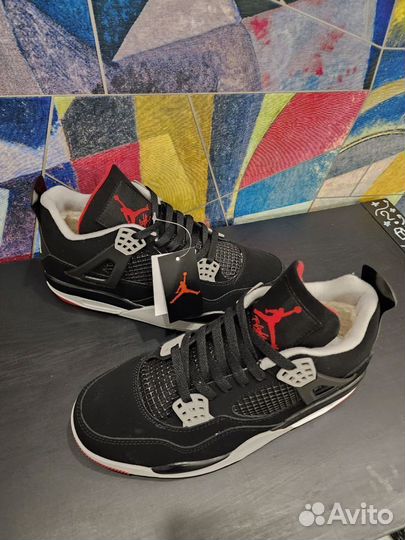 Кроссовки Nike Air Jordan 4 Retro (зима/мех)