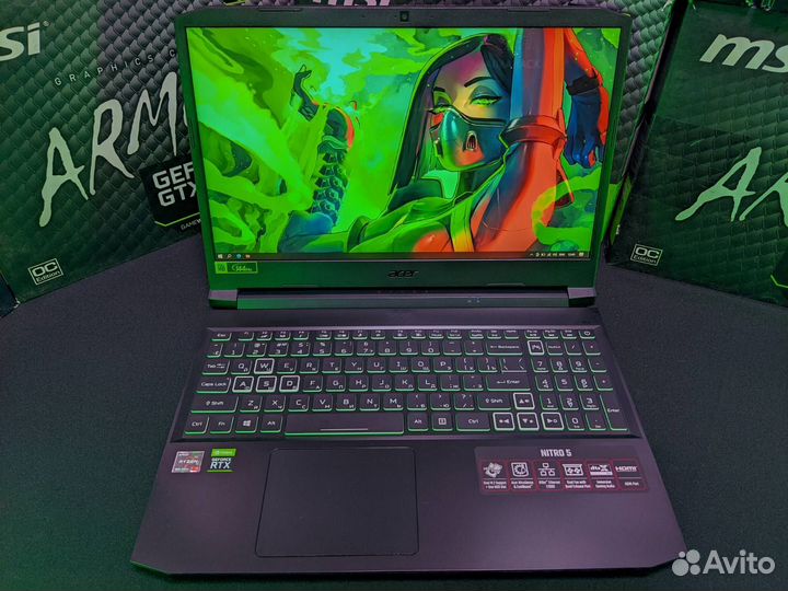 Игровой ноутбук R5 5600H + RTX 3060 6Gb