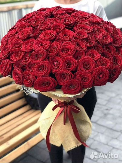 Розы высокие Доставка цветов