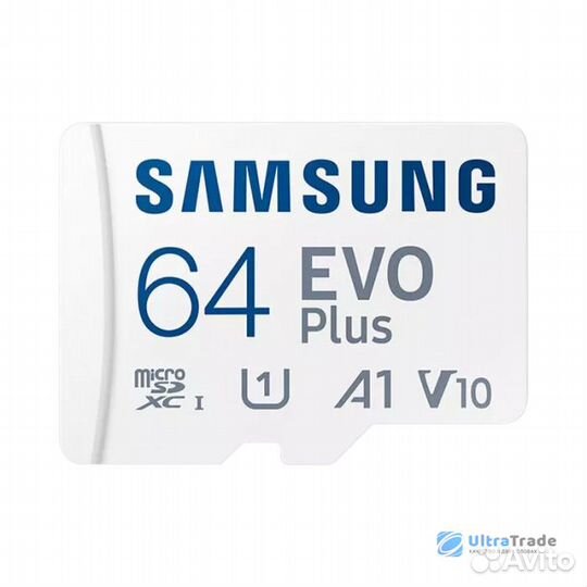 Карта памяти Samsung EVO Plus microsdxc 64Gb