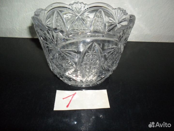 Вазы хрустальные