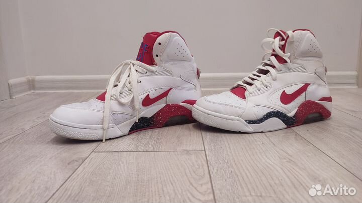 Кроссовки Nike Air Force 180 white red (2013 г)