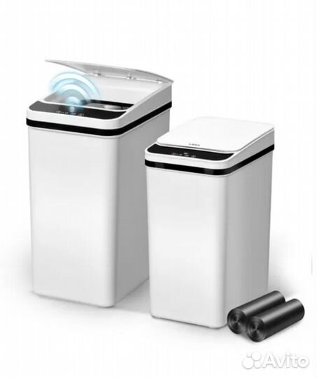 Сенсорное мусорное ведро 15л+9л