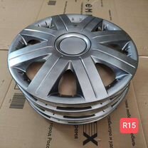 Колпаки на колеса R 15 (4шт) Silver Sportive