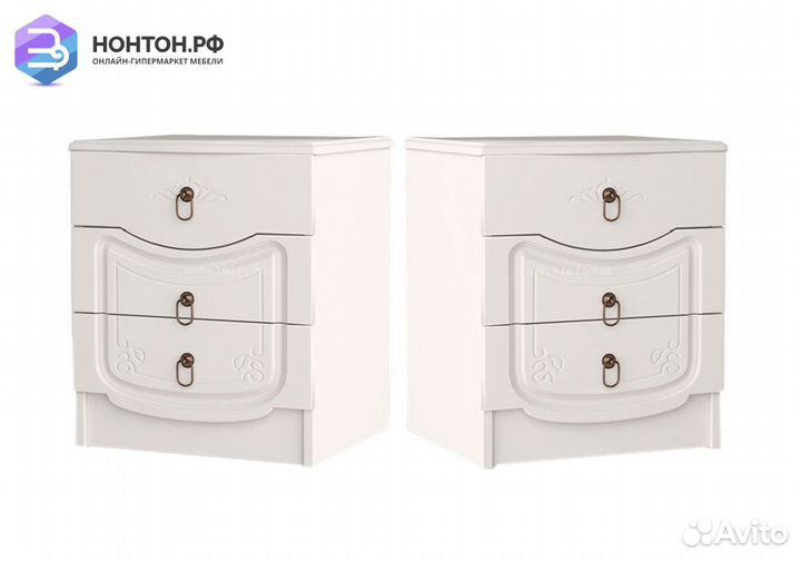 Комплект тумб Мария белый глянец