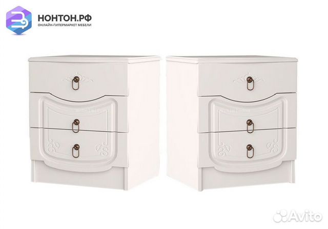 Комплект тумб Мария белый глянец