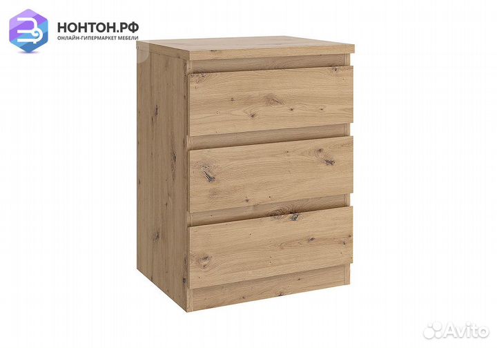 Тумба с 3 ящиками Олли дуб артисан