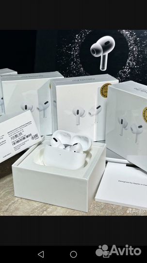 Беспроводные наушники AIR Pods Pro с шумкой