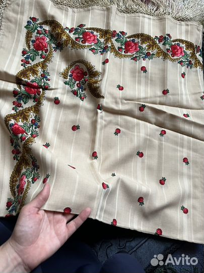 Павловопосадский платок шаль шерсть