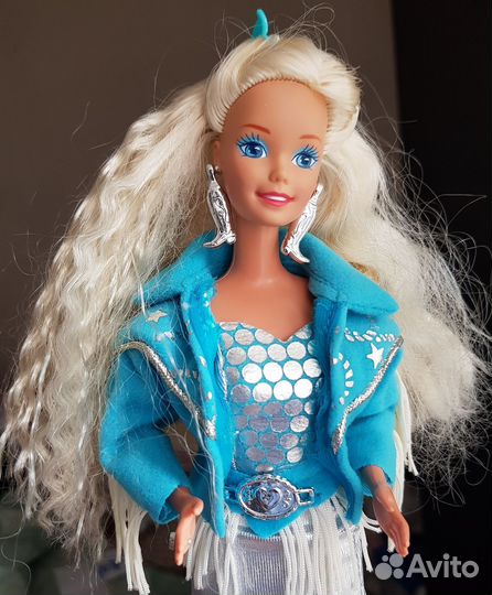 Кукла Barbie 90х Western stampin
