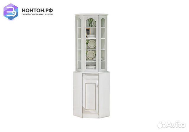 Буфет Констанция угловой белый матовый