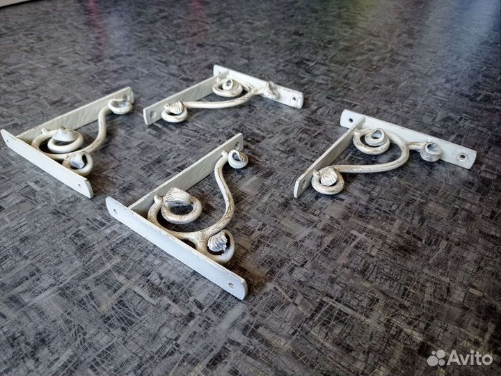 Полкодержатели кованые. Винтаж. Антиквариат