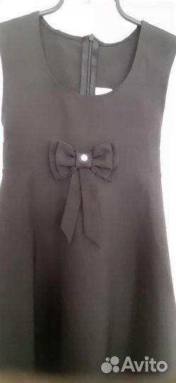 Школьный сарафан черный рост 128