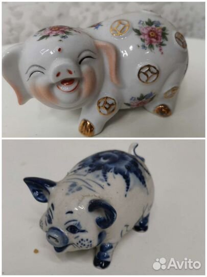 Фарфоровые статуэки. Животные. Птицы