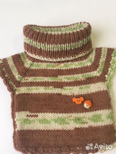 Манишки и варежки для малышей