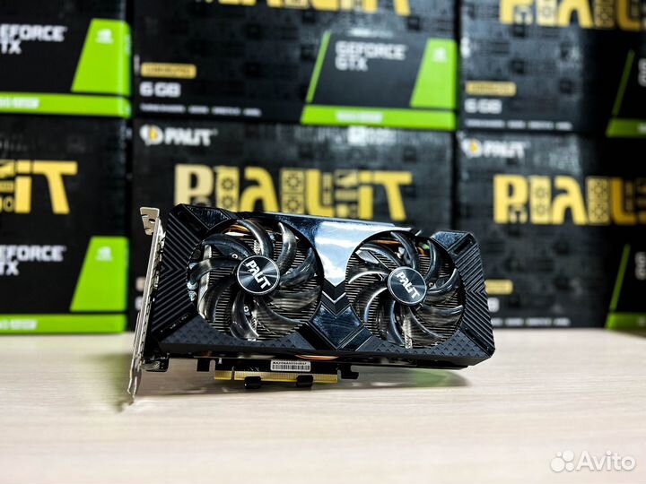 Видеокарта Palit GeForce GTX 1660 Super GP 6Gb