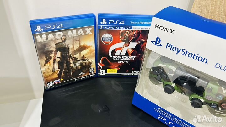 Sony playstation 4 slim +топ игры и гарантия