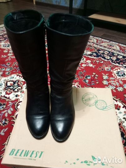 Сапоги женские натуральная кожа 36