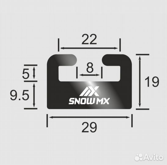 Склизы графитовые для снегохода Arctic CAT