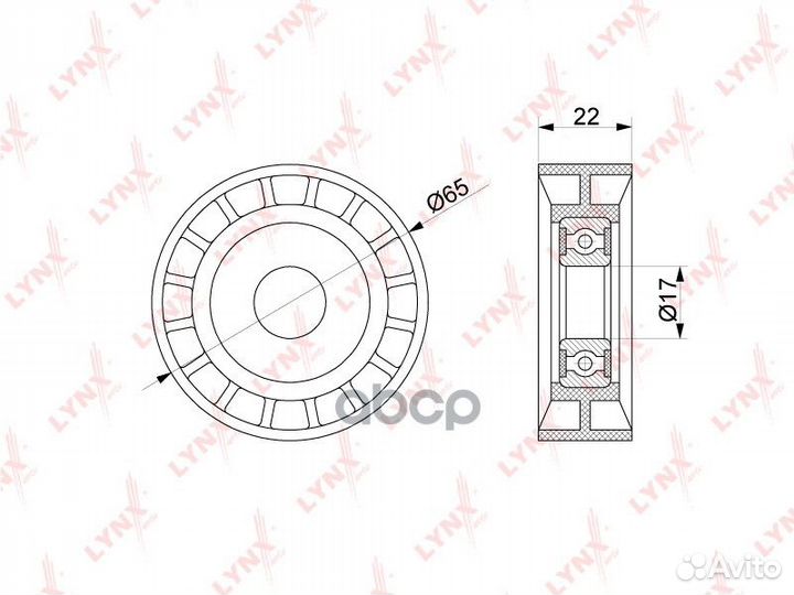 Ролик натяжной приводного ремня PB5261 lynxauto