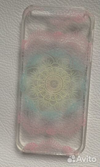 Чехол накладка прозрачный/с дизайном на iPhone 5