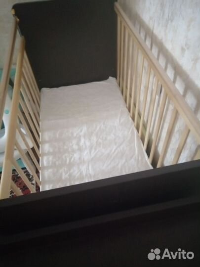 Детская кроватка трансформер с комодом