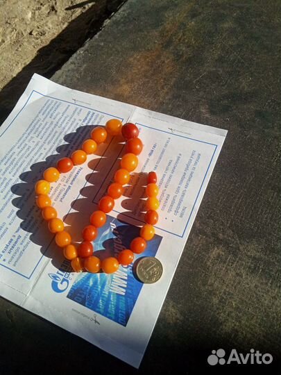 Янтарные бусы СССР
