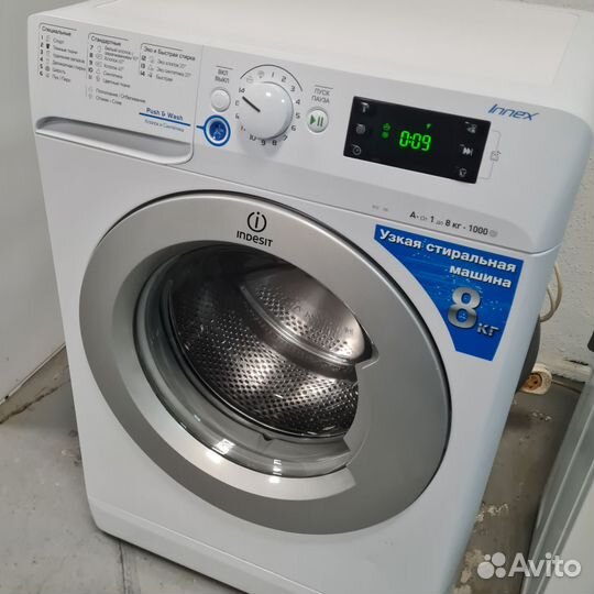 Стиральная машина 8 кг inverter Indesit гарантией