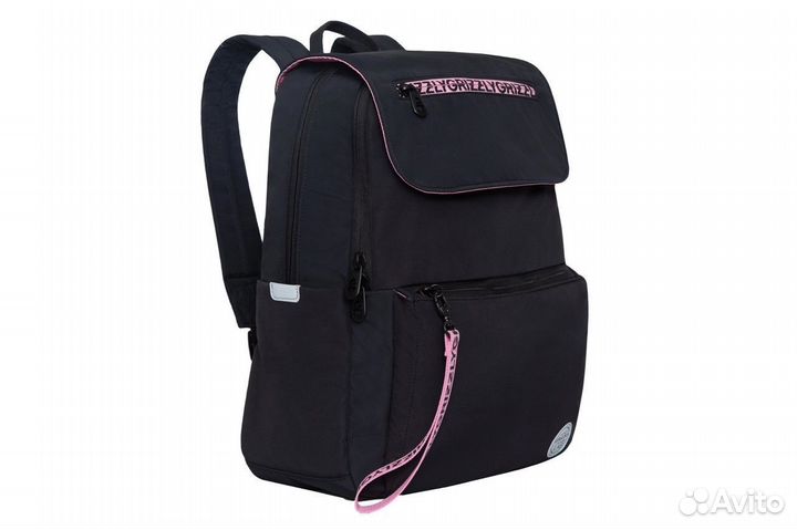 Рюкзак (ранец) Grizzly RXL-325-2 черный-розовый