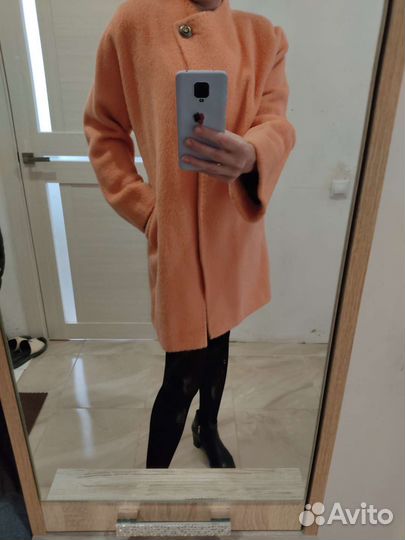 Пальто из шерсти альпака 48 50