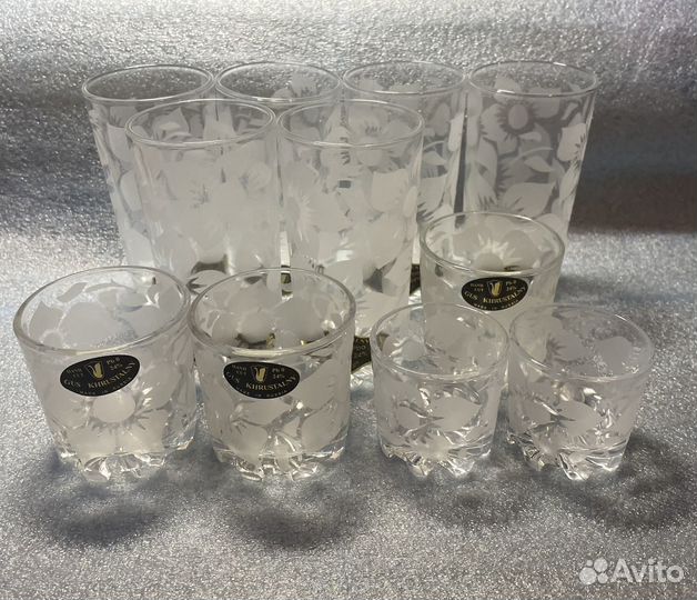 Стаканы, рюмки СССР хрусталь GusKhrustalny