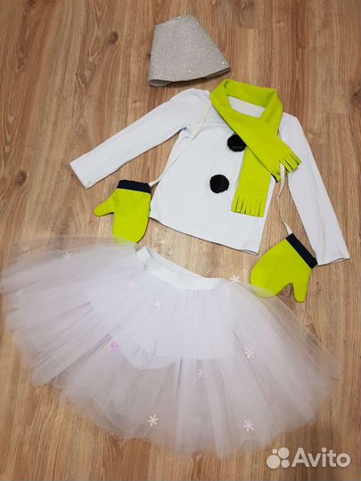 Костюм снеговика для девочки