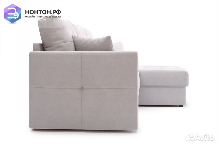 Диван угловой дельфин Вита бежевый