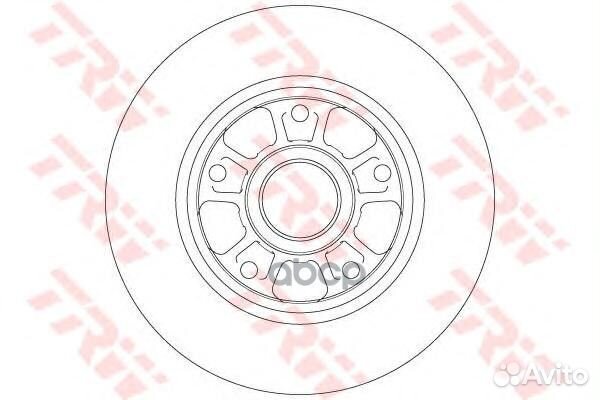 Диск тормозной задний без подшипника и кольца A