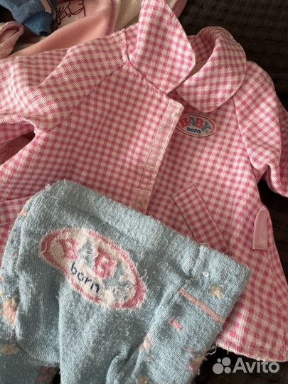 Одежда для Baby Born, Baby Annabell пакетом