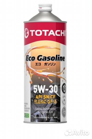 Масло моторное полусинтетическое totachi Eco Ga