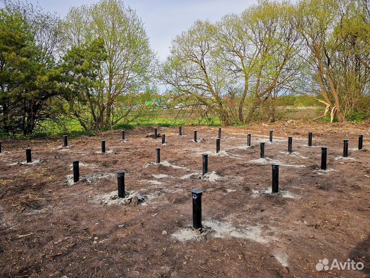 Винтовые сваи под ключ установка