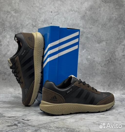 Adidas мужские кроссовки кожаные